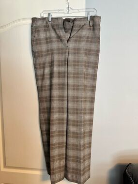 Talbots Plaid Pants with Brown and Blue Accents